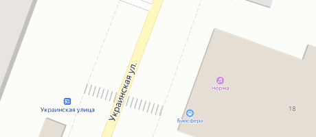 Карта проезда, филиал на ул. Украинской, 18